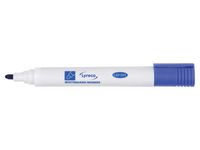 Whiteboardpenna  drywipe rund blå