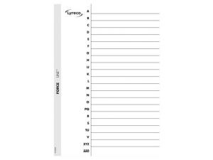 Kartongregister  A4 A-Ö vit