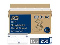 Handduk TORK Adv H3 2-lag vit 15/FP