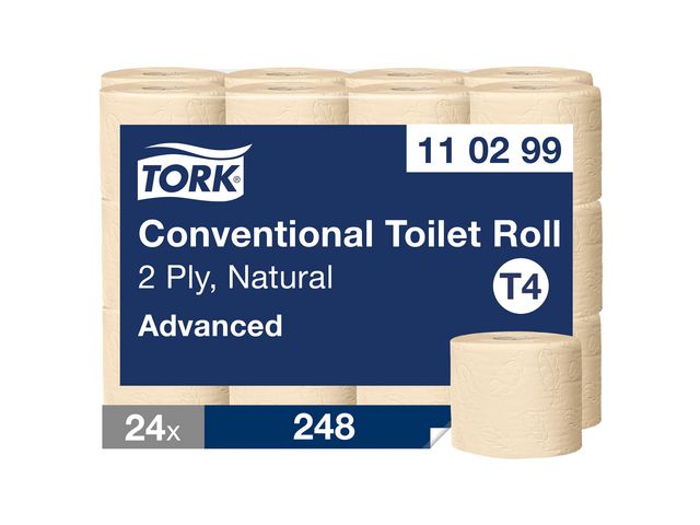 Toalettpapper TORK Adv T4 natur 24/FP