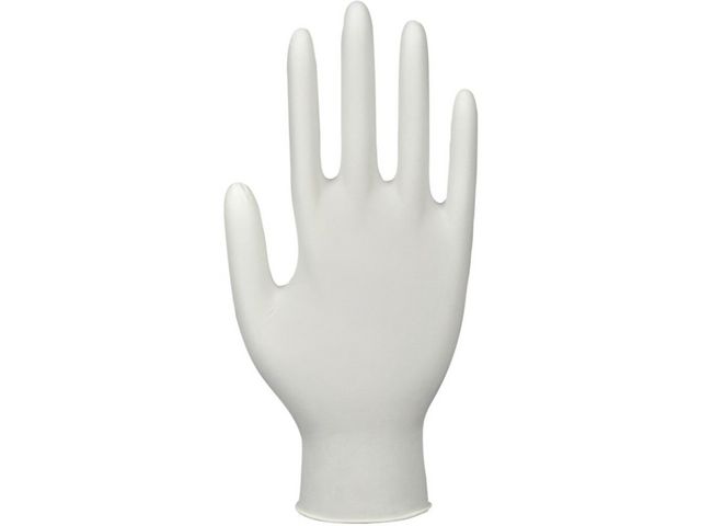 Nitrilhandske Puderfri Vit XS 150/FP