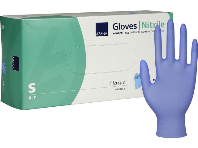 Nitrilhandske Puderfri Blå S 150/FP