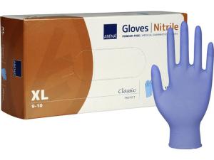 Nitrilhandske Puderfri Blå XL 150/FP