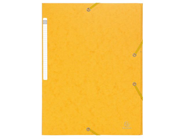 Gummibandsmapp SCOTTEN 3-klaff A4 gul