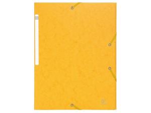 Gummibandsmapp SCOTTEN 3-klaff A4 gul