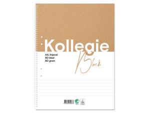 Kollegieblock FW A4 80g 80bl linjerat