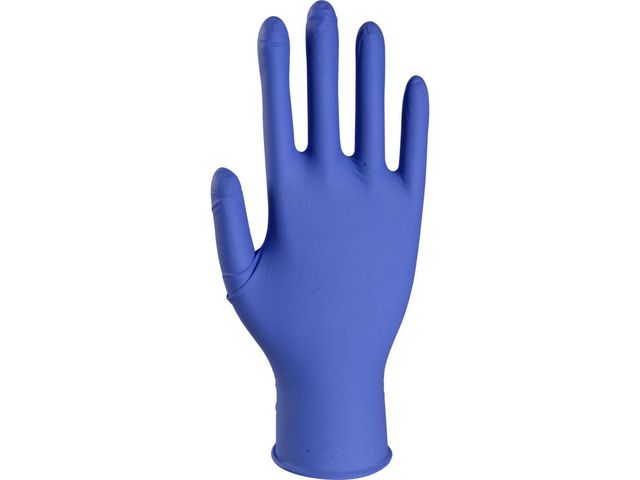 Nitrilhandske lång Classic S blå 100/FP