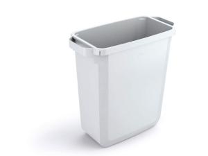 Papperstunna DURABIN rektangulär 60L vit