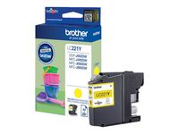 Brother Bläckpatron LC221Y gul