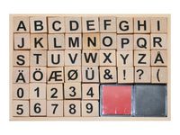 Trästämplar Siffror/Bokstäver 46/FP