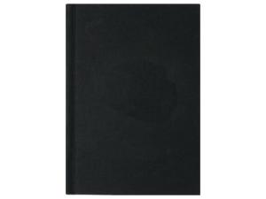 Anteckningsbok linnetextil linj A4 svart