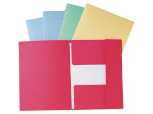 Mapp LYRECO A4 3-klaff 280g gul 50 fp