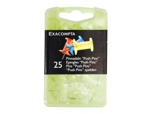 Kartnålar Push-pin transparent 25 fp