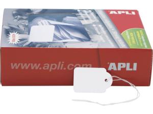 Etikett med snöre 28x43mm 500 fp