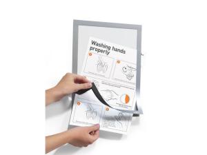 Magnetram självh DURAFRAME A4 silv 2 fp