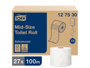 Toalettpapper TORK Adv T6 2-lag 27 fp