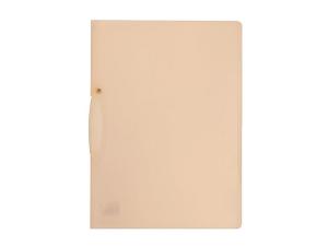 Klämmapp A4 m plast clips transp vit