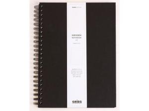 Ant bok GRIEG Design A4 100g linj svart