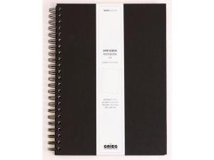 Ant bok GRIEG Design A4 100g olinj svart