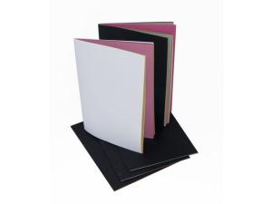 Kollagebok A4 Vit 5 fp