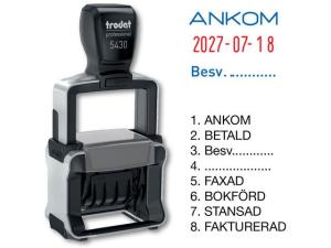 Stämpel TRODAT 5430 L Dat m standardtext