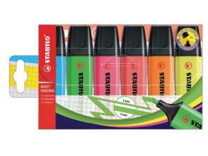 Överstrykningspenna BOSS neon 6 fp