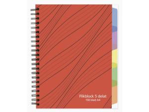 Ant block A4 70g 150 blad med 5 avdelare