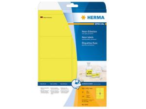 Etikett HERMA 99 1x67 7mm neongul160 fp