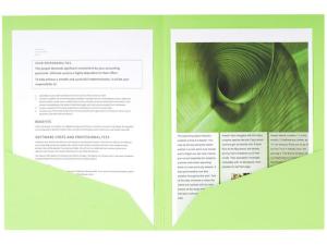 Mapp EXACOMPTA med två fickor sort 25 fp