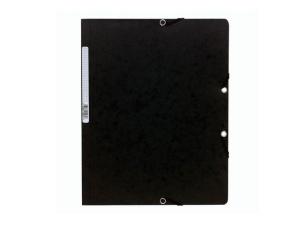 Gummibandsmapp u kl EXACOMPTA A4 svart