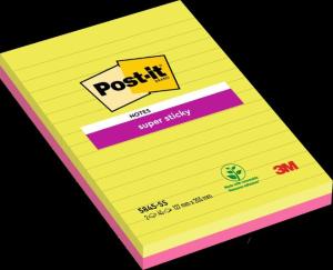Notes POST-IT SS linjerat 125x200mm 2 fp