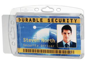 Korthållare DURABLE akryl dubbels 10 fp