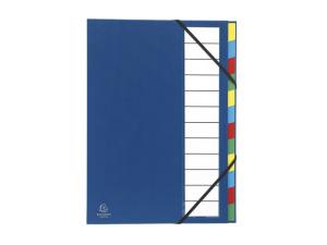 Sorteringsmapp EXACOMPTA 12-flik blå