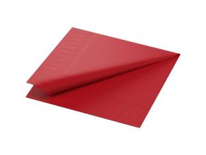 Servett DUNI 1-lags 33x33cm röd 500 fp