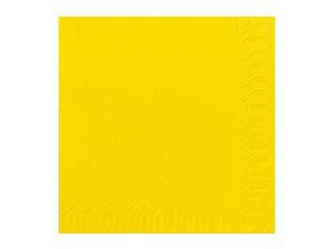 Servett DUNI 1-lags 33x33cm gul 500 fp