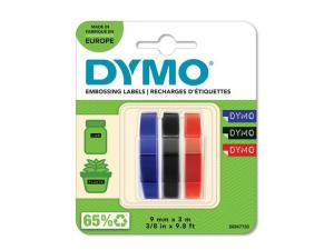 Präglingsband DYMO 9mmx3m r-b-s 3 fp