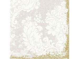 Servett 3-lags 33x33cm Royal vit 50 fp