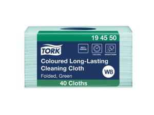 Rengöringsduk TORK Pre W8 grön 40 fp