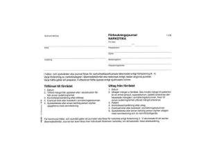 Häfte Narkotikajournal A5