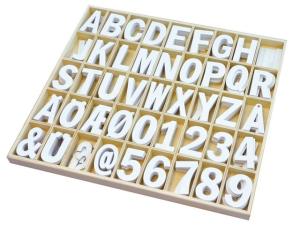 Träbokstäver och siffror 225 fp
