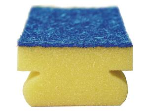 Rengöringssvamp med grepp 7 5x15cm blå