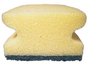 Rengöringssvamp med grepp 7 5x15cm grön