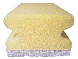 Rengöringssvamp med grepp 7 5x15cm vit