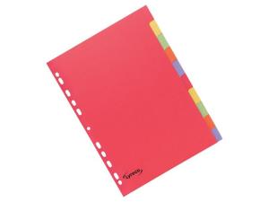 Kartongregister LYRECO A4 10-flik f färg