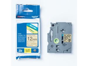 Tape BROTHER TZEMPGG31 12mm svart på gu