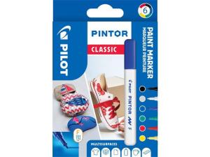 Märkpenna PILOT Pintor F 6 färger fp