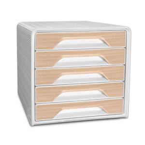 Blankettbox CEP Smoove 5-lådor vit beech