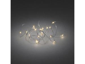 Ljusslinga 20 amber LED 1 9m silver