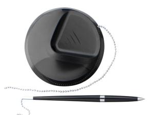 Kulpenna med hållare kedja svart