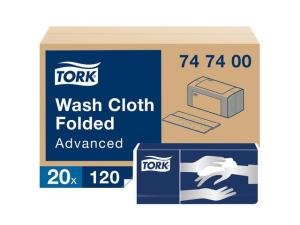 Tvättlapp TORK Adv 4-lag vit 2400 fp